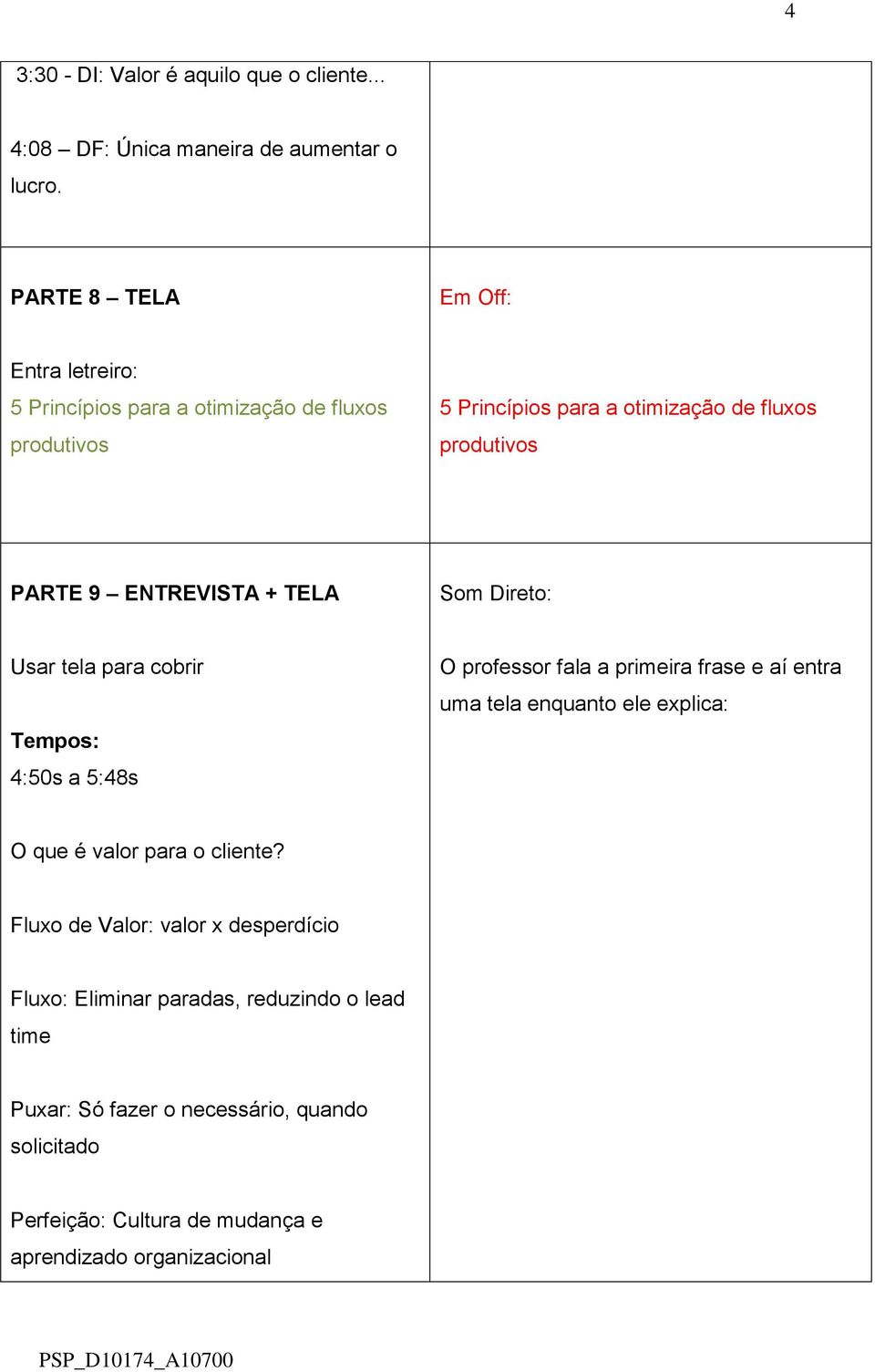 ENTREVISTA + TELA Som Direto: Usar tela para cobrir Tempos: 4:50s a 5:48s O professor fala a primeira frase e aí entra uma tela enquanto ele explica: