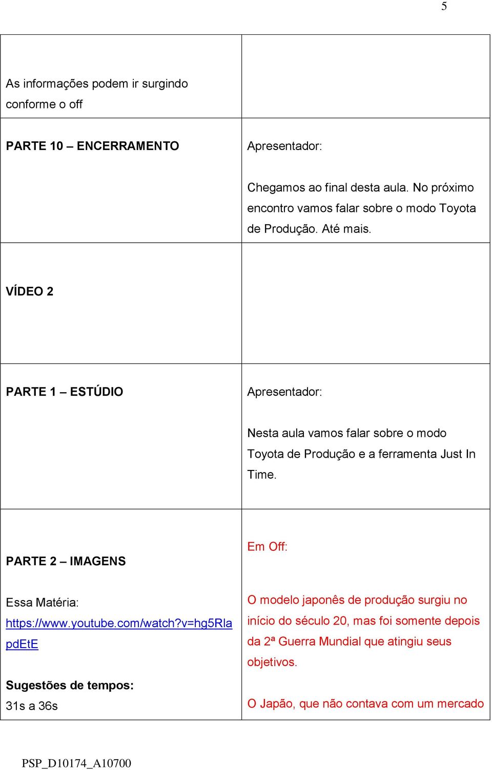 VÍDEO 2 PARTE 1 ESTÚDIO Nesta aula vamos falar sobre o modo Toyota de Produção e a ferramenta Just In Time.