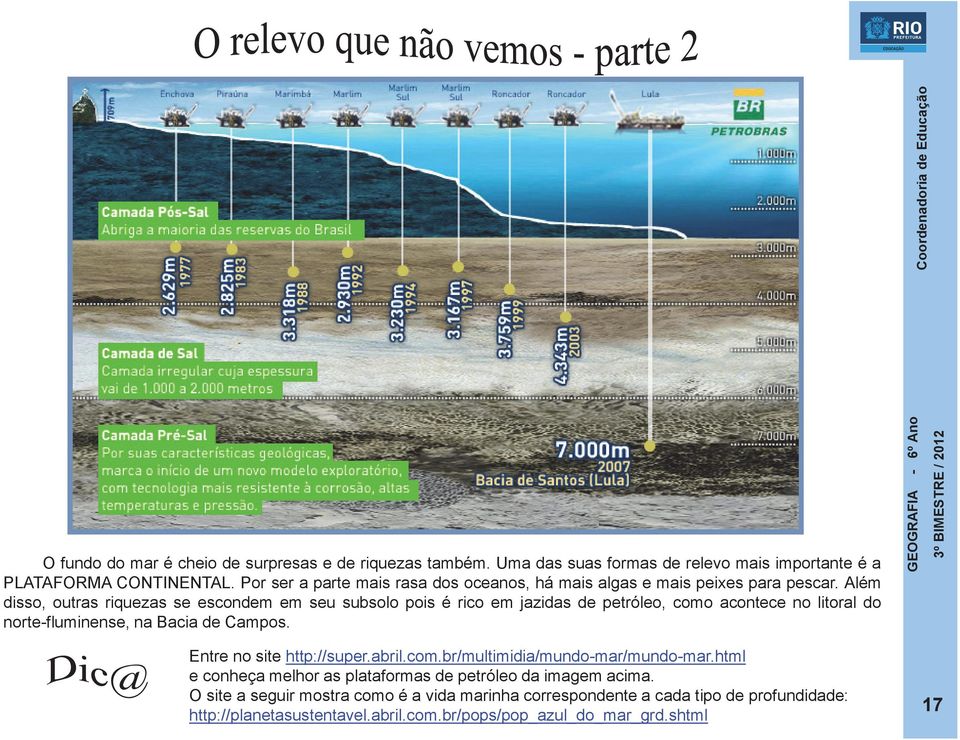 Além disso, outras riquezas se escondem em seu subsolo pois é rico em jazidas de petróleo, como acontece no litoral do norte-fluminense, na Bacia de Campos.