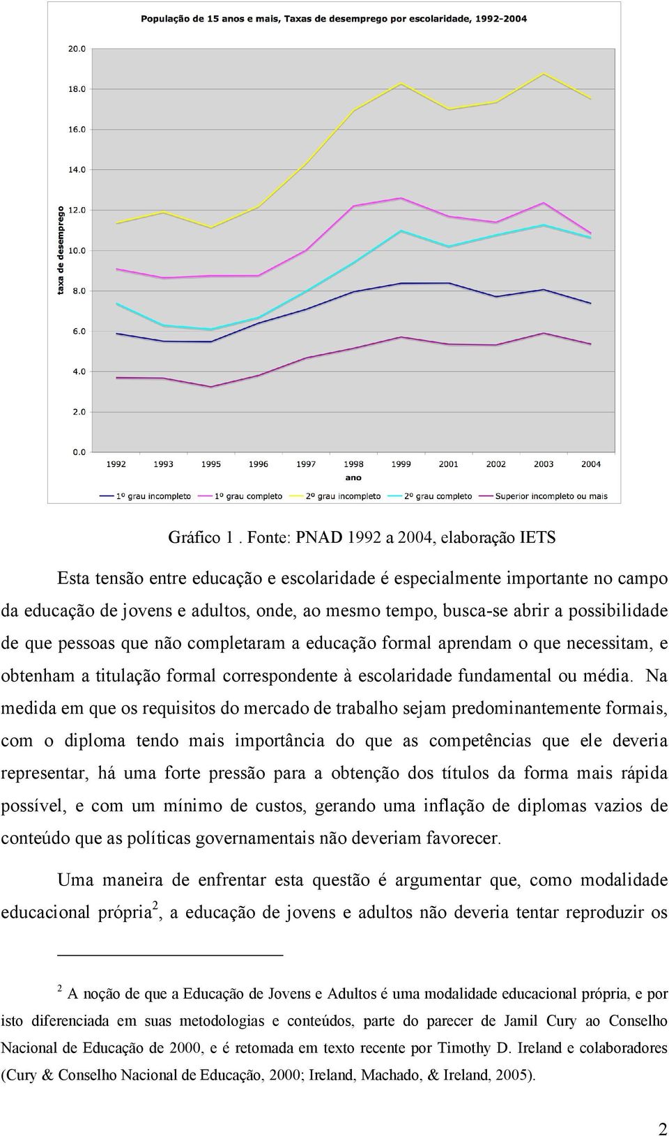 possibilidade de que pessoas que não completaram a educação formal aprendam o que necessitam, e obtenham a titulação formal correspondente à escolaridade fundamental ou média.