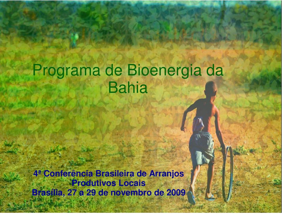 Produtivos Locais Brasília, 27 a 29 de novembro de 2009 Dr