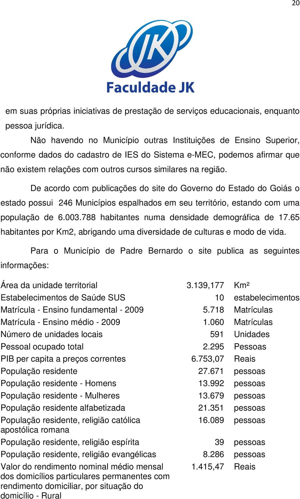 De acordo com publicações do site do Governo do Estado do Goiás o estado possui 246 Municípios espalhados em seu território, estando com uma população de 6.003.
