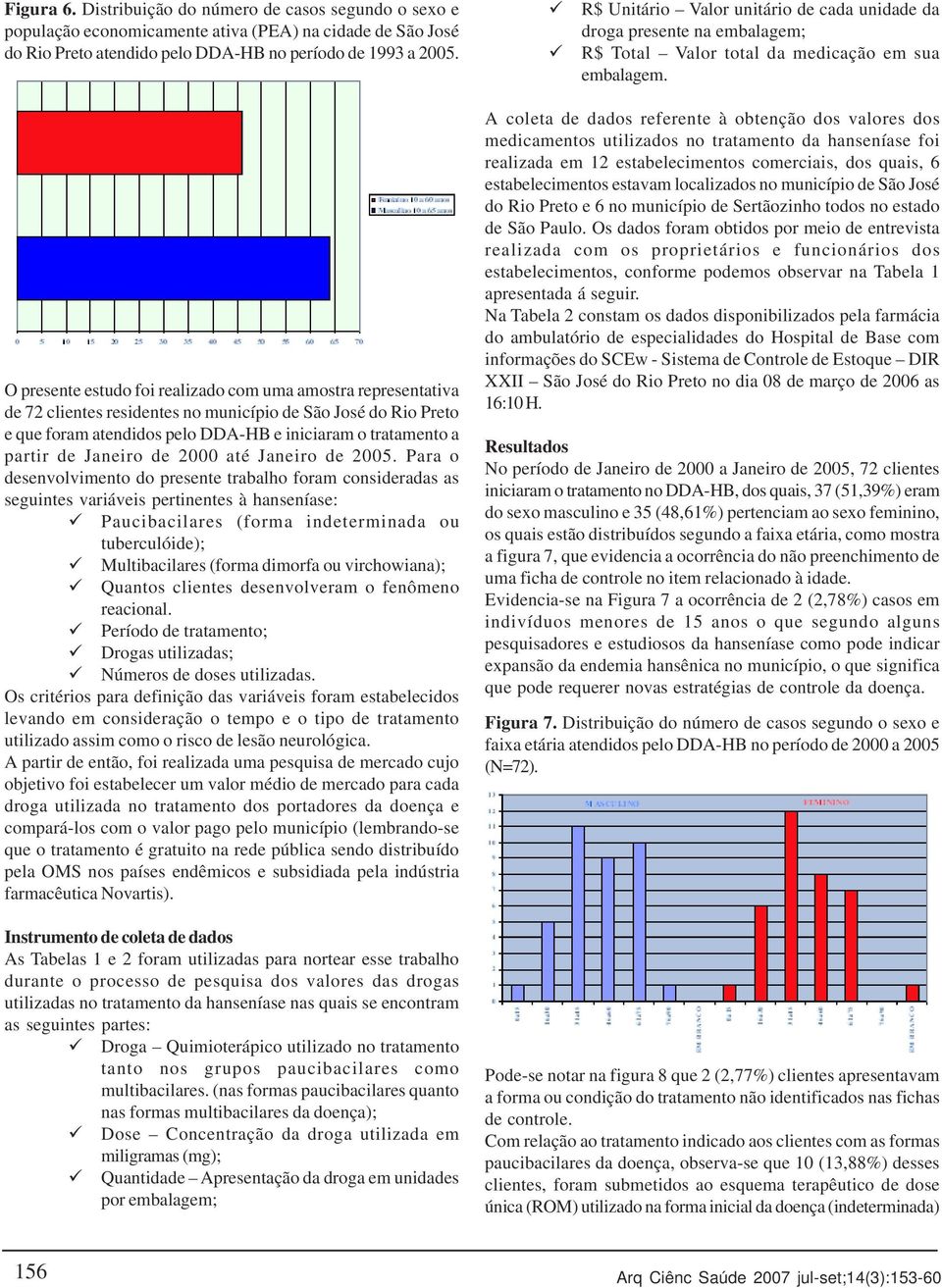 Janeiro de 2000 até Janeiro de 2005. Para o desenvolvimento do presente trabalho foram consideradas as seguintes variáveis pertinentes à hanseníase:!