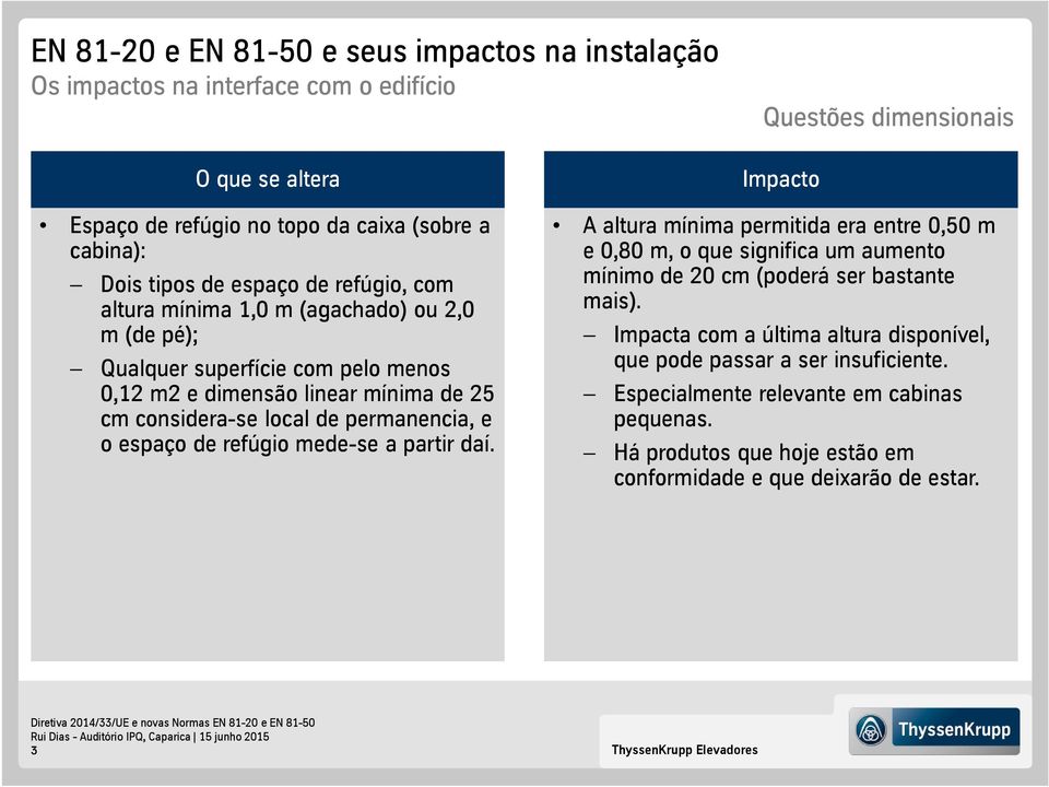 A altura mínima permitida era entre 0,50 m e 0,80 m, o que significa um aumento mínimo de 20 cm (poderá ser bastante mais).