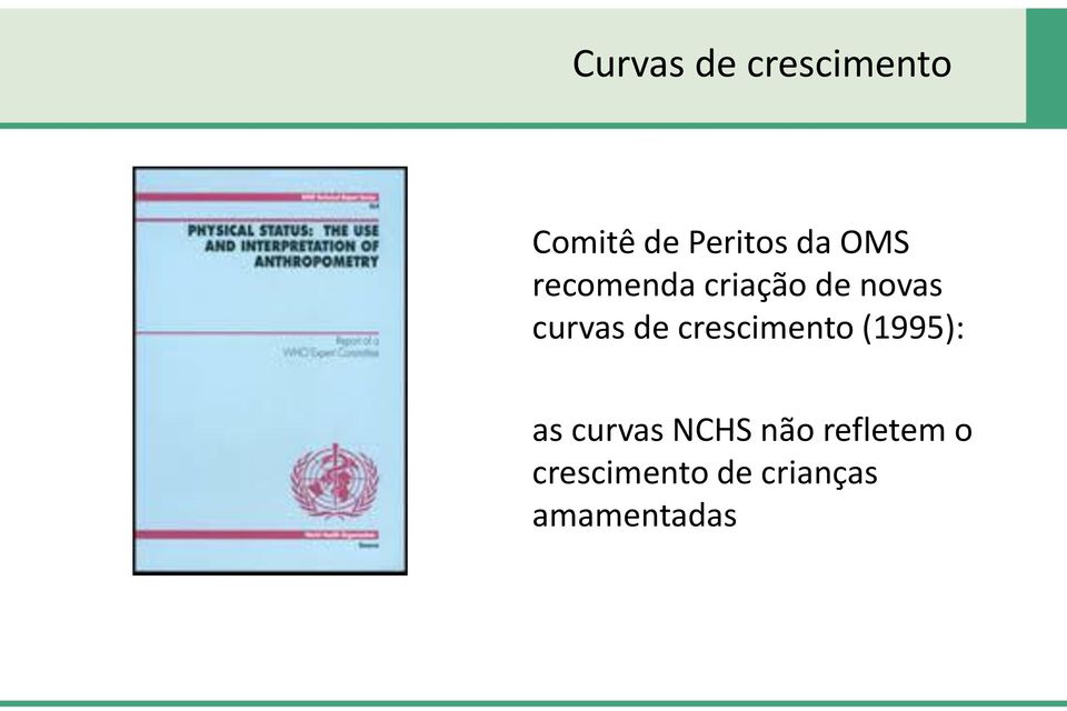 crescimento (1995): as curvas NCHS não