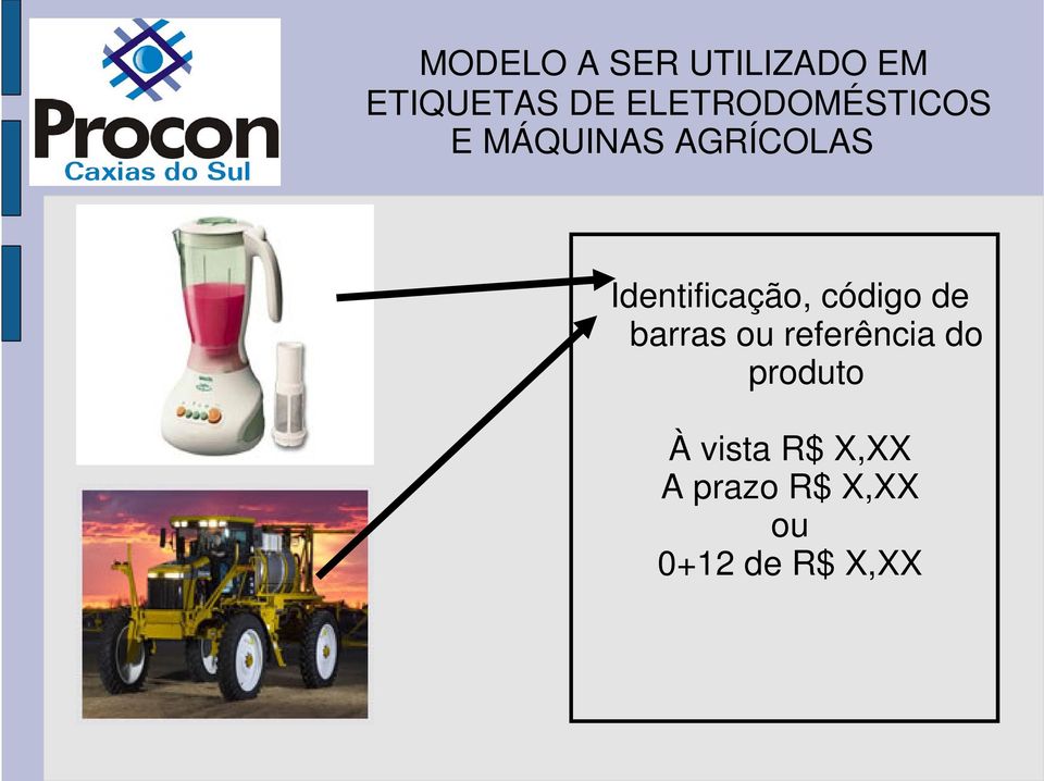 Identificação, código de barras ou referência