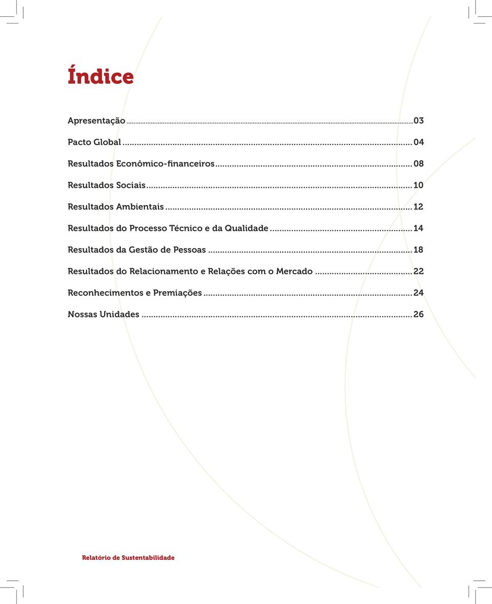 .. 12 Resultados do Processo Técnico e da Qualidade... 14 Resultados da Gestão de Pessoas.