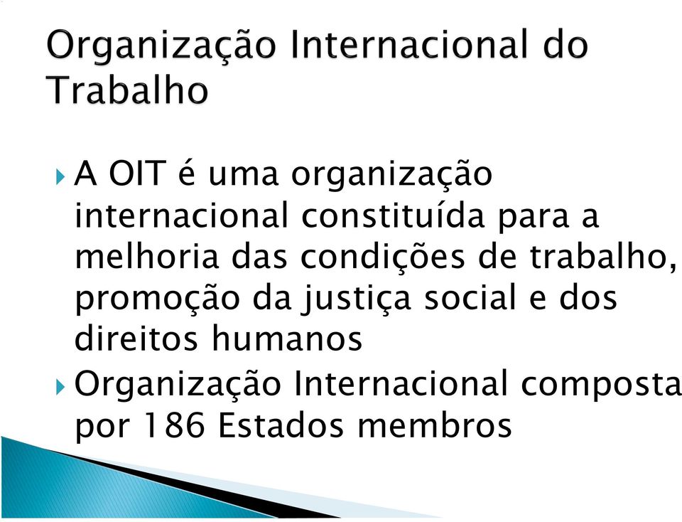 promoção da justiça social e dos direitos humanos