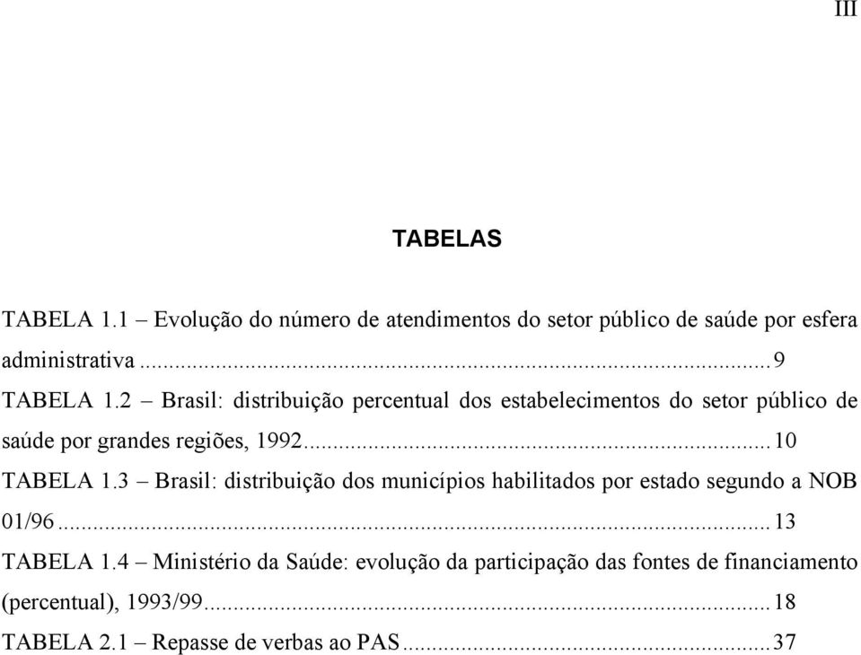 3 Brasil: distribuição dos municípios habilitados por estado segundo a NOB 01/96...13 TABELA 1.