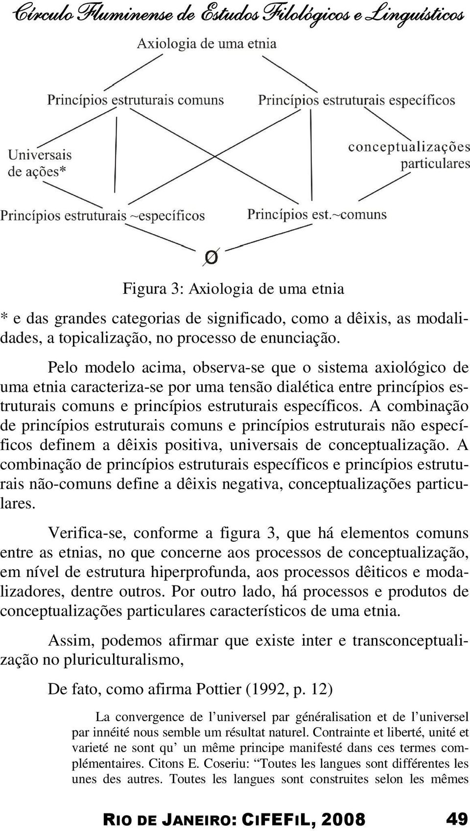 A combinação de princípios estruturais comuns e princípios estruturais não específicos definem a dêixis positiva, universais de conceptualização.