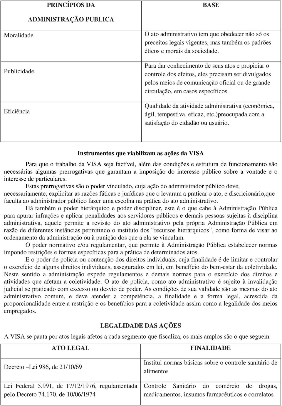 Qualidade da atividade administrativa (econômica, ágil, tempestiva, eficaz, etc.)preocupada com a satisfação do cidadão ou usuário.