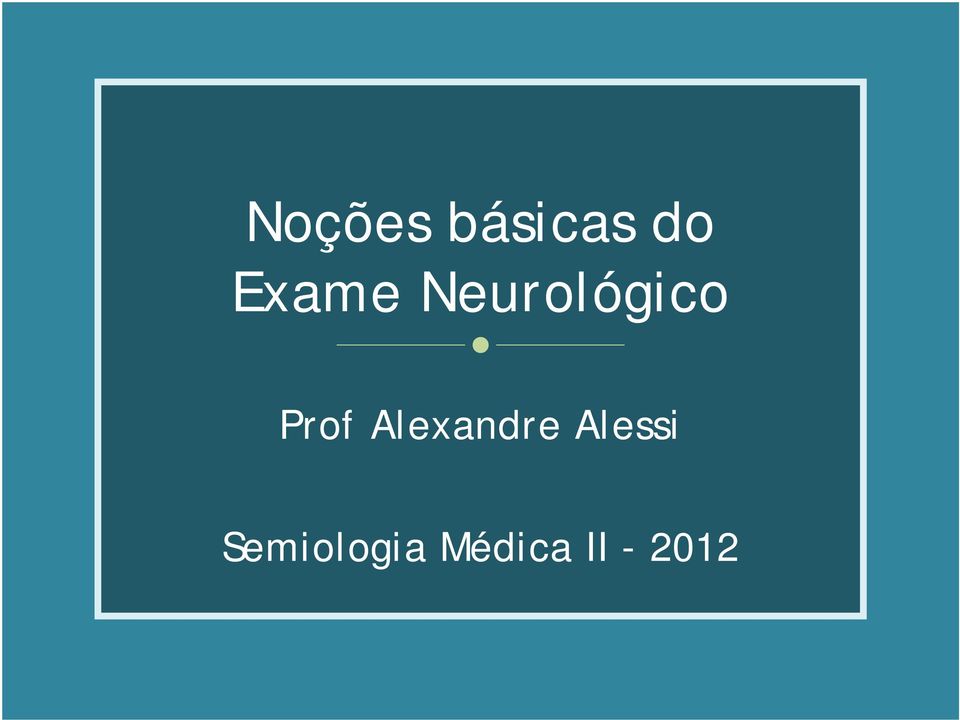 Prof Alexandre Alessi