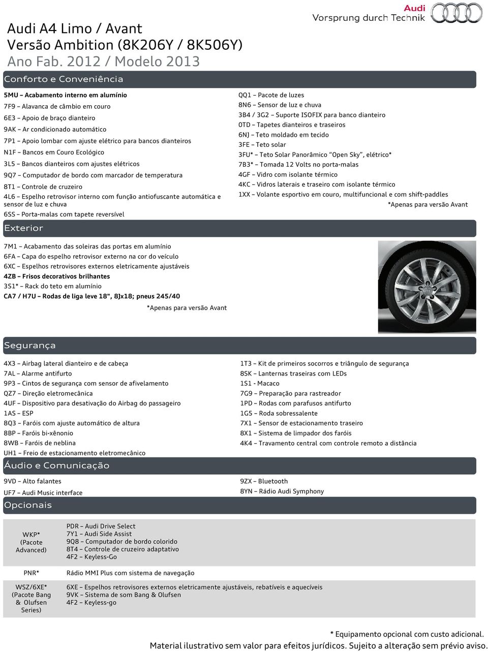 cruzeiro 4L6 Espelho retrovisor interno com função antiofuscante automática e sensor de luz e chuva 6SS Porta-malas com tapete reversível QQ1 Pacote de luzes 8N6 Sensor de luz e chuva 3B4 / 3G2