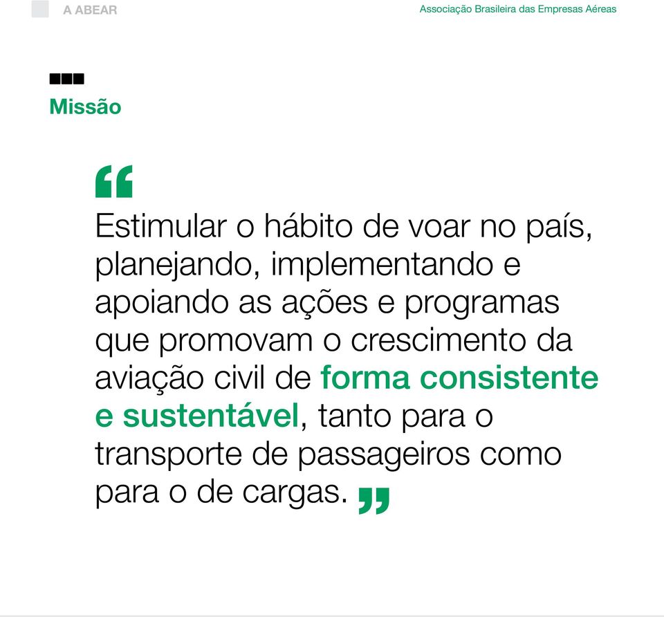 crescimento da aviação civil de forma consistente e