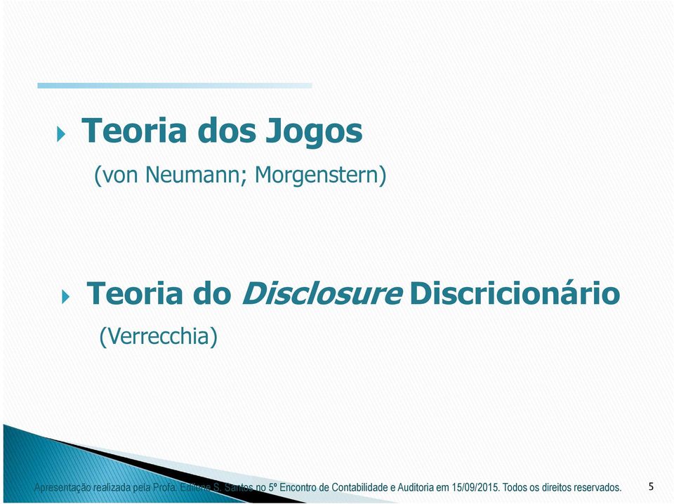 Teoria do Disclosure