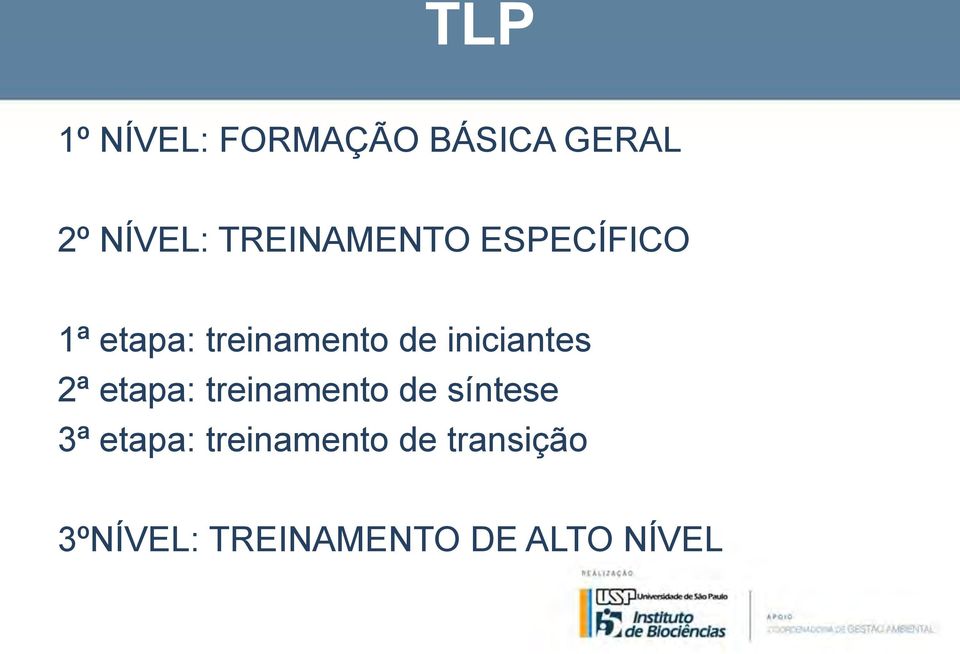 iniciantes 2ª etapa: treinamento de síntese 3ª