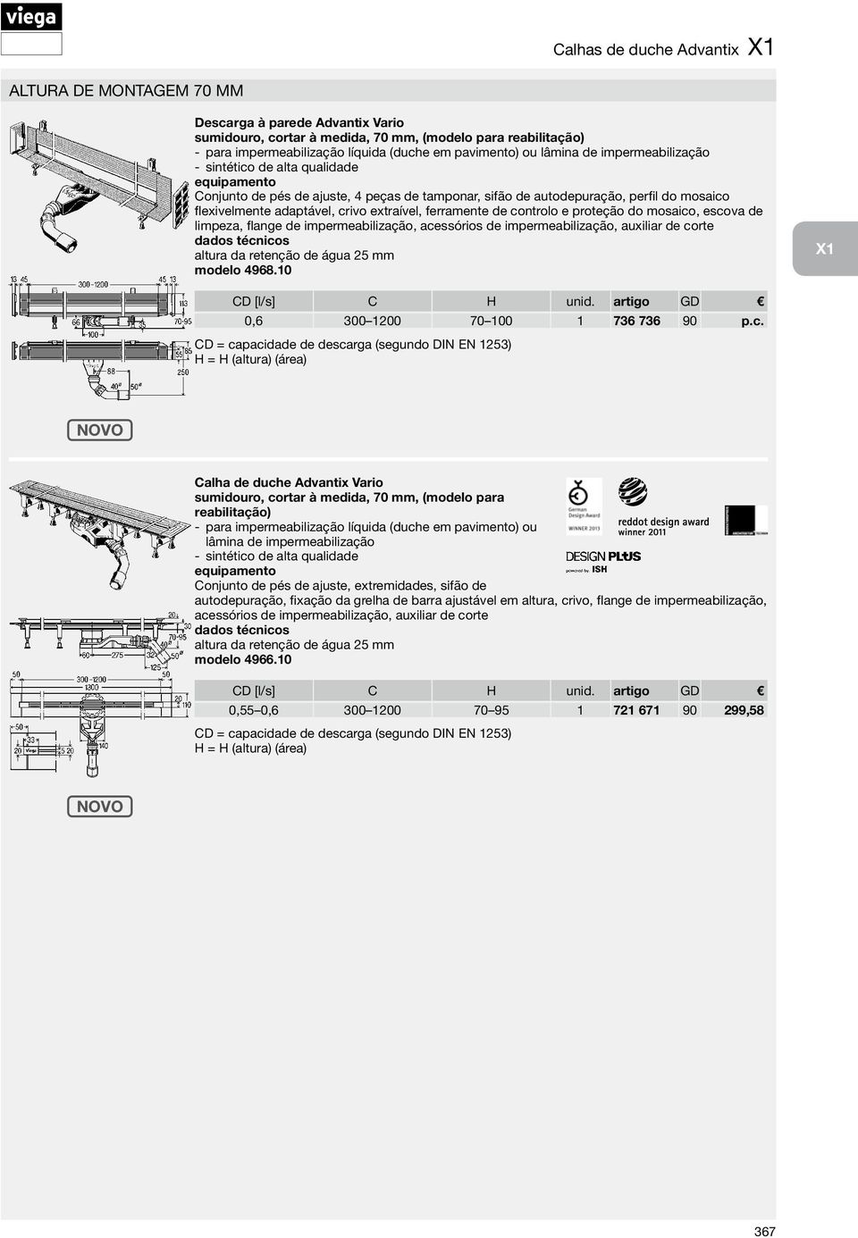 extraível, ferramente de controlo e proteção do mosaico, escova de limpeza, flange de impermeabilização, acessórios de impermeabilização, auxiliar de corte altura da retenção de água 25 mm modelo