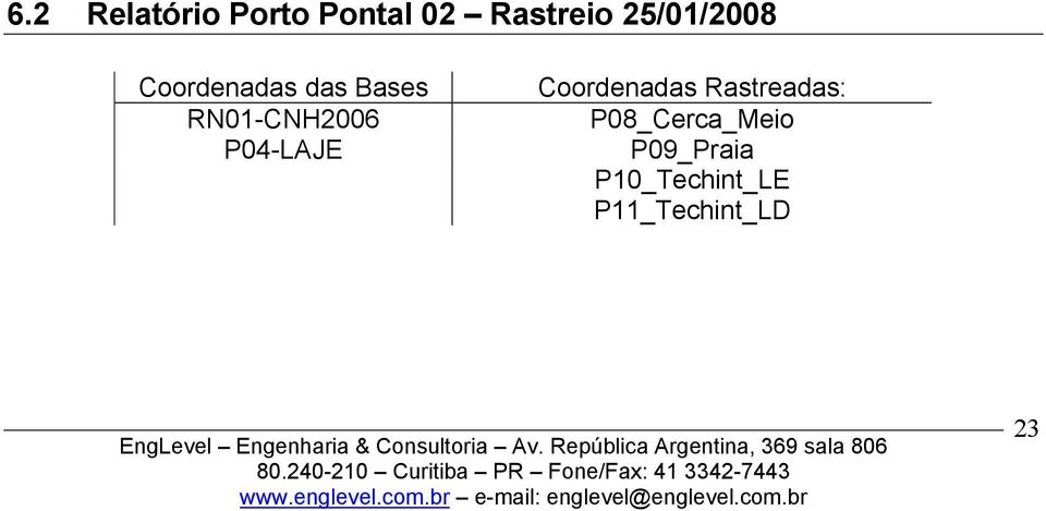 RN01-CNH2006 P04-LAJE Coordenadas