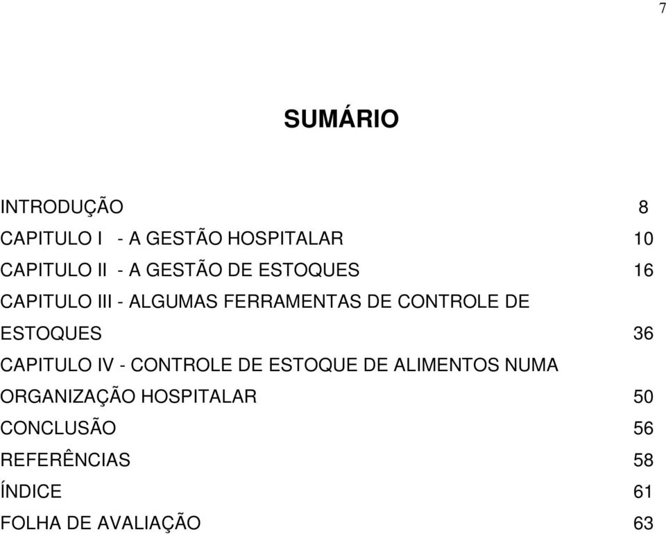 ESTOQUES 36 CAPITULO IV - CONTROLE DE ESTOQUE DE ALIMENTOS NUMA