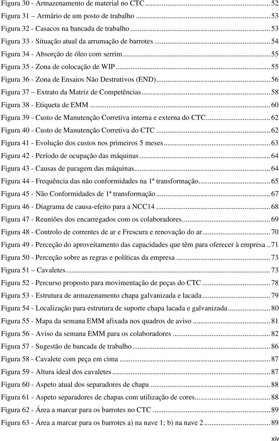 .. 58 Figura 38 - Etiqueta de EMM... 60 Figura 39 - Custo de Manutenção Corretiva interna e externa do CTC... 62 Figura 40 - Custo de Manutenção Corretiva do CTC.