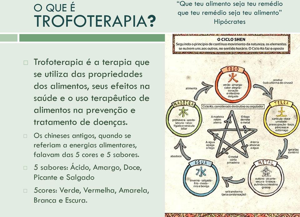 utiliza das propriedades dos alimentos, seus efeitos na saúde e o uso terapêutico de alimentos na prevenção e