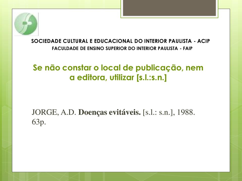 utilizar [s.l.:s.n.] JORGE, A.D.