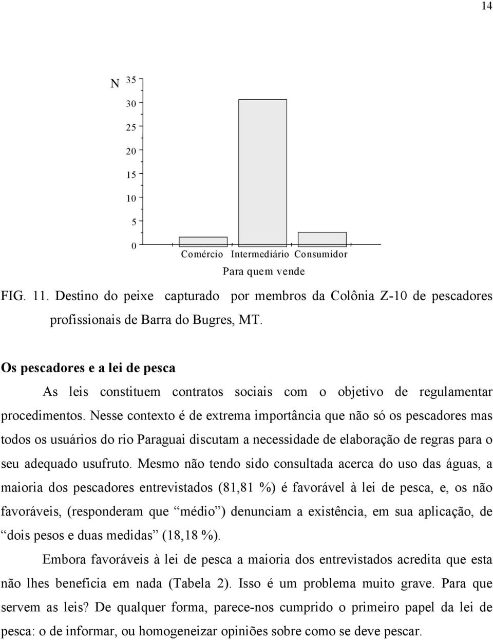 Nesse contexto é de extrema importância que não só os pescadores mas todos os usuários do rio Paraguai discutam a necessidade de elaboração de regras para o seu adequado usufruto.