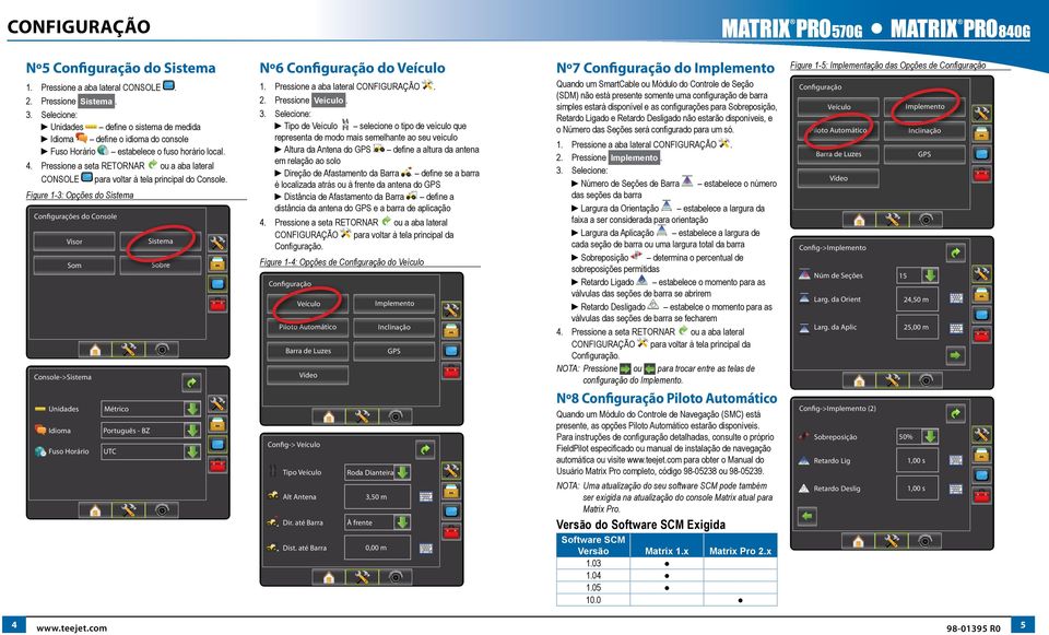 Pressione a seta RETORNR ou a aba lateral CONSOLE para voltar à tela principal do Console.