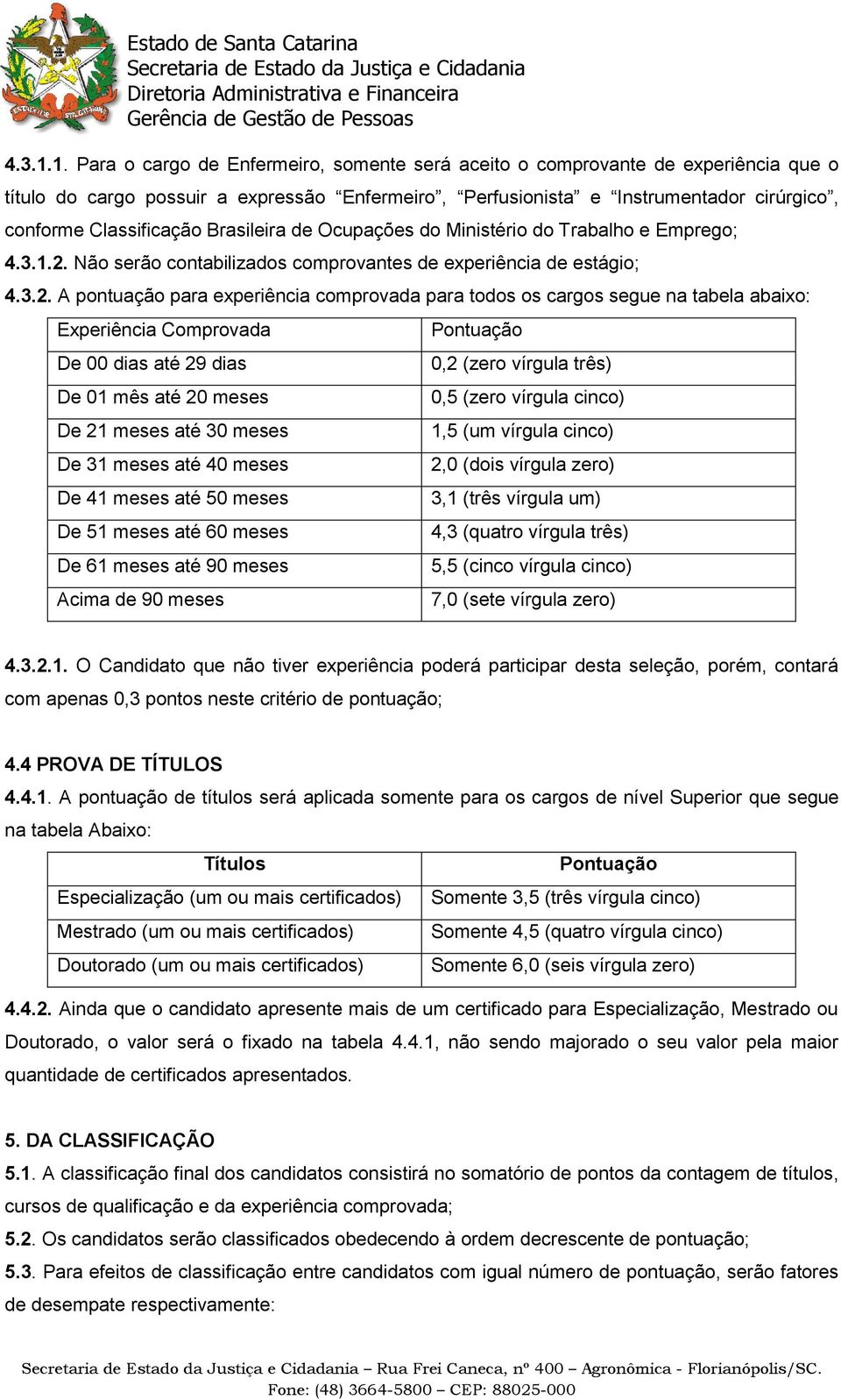 Brasileira de Ocupações do Ministério do Trabalho e Emprego; 2.