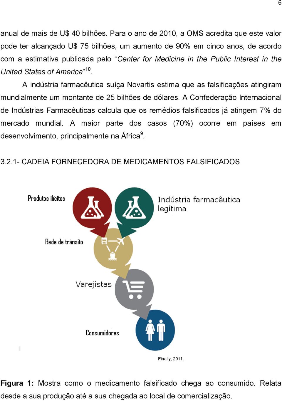 Interest in the United States of America 10. A indústria farmacêutica suíça Novartis estima que as falsificações atingiram mundialmente um montante de 25 bilhões de dólares.