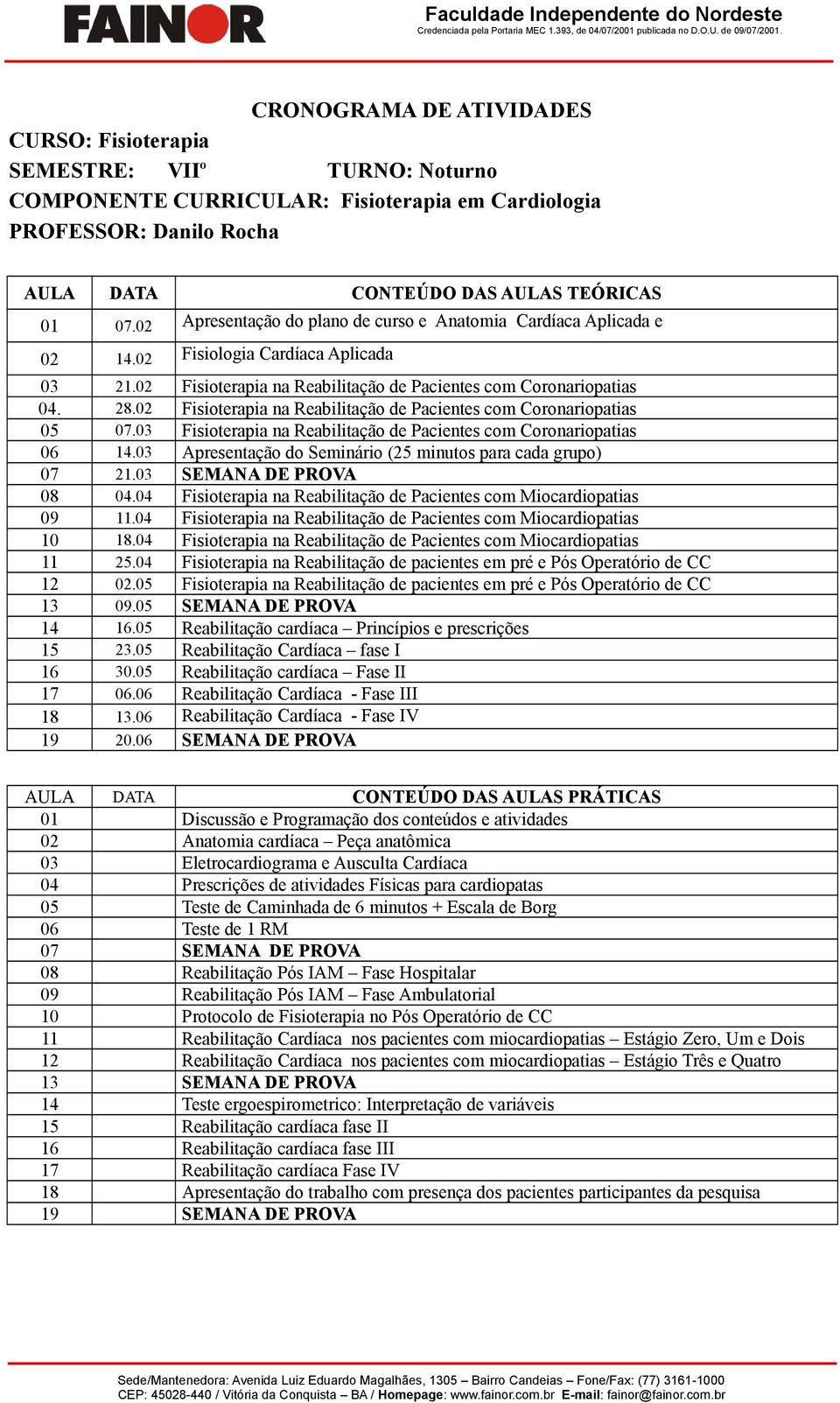 02 Fisioterapia na Reabilitação de Pacientes com Coronariopatias 05 07.03 Fisioterapia na Reabilitação de Pacientes com Coronariopatias 06 14.