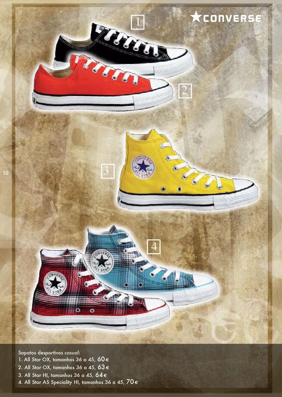 All Star OX, tamanhos 6 a 45, 6.