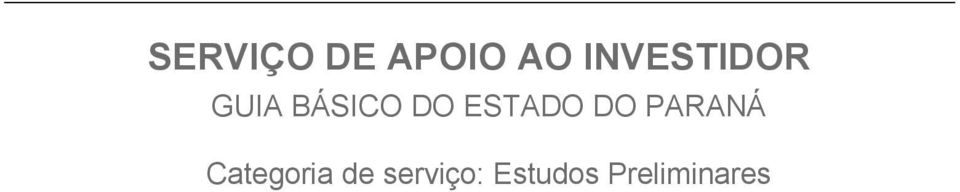 ESTADO DO PARANÁ Categoria