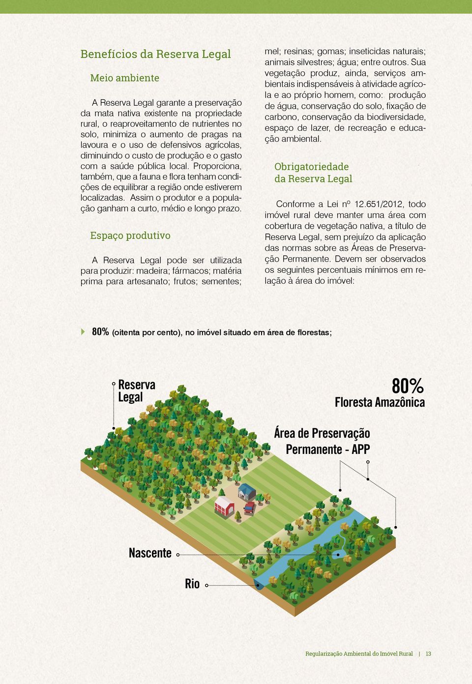 Proporciona, também, que a fauna e flora tenham condições de equilibrar a região onde estiverem localizadas. Assim o produtor e a população ganham a curto, médio e longo prazo.