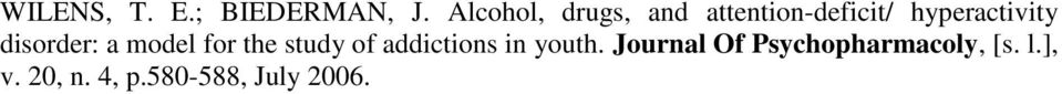 disorder: a model for the study of addictions in