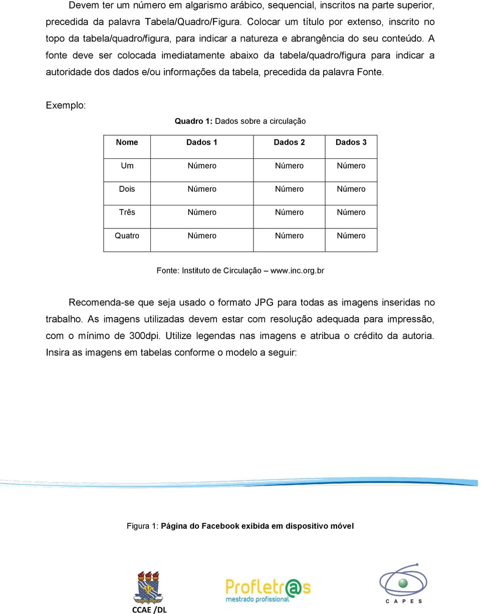 A fonte deve ser colocada imediatamente abaixo da tabela/quadro/figura para indicar a autoridade dos dados e/ou informações da tabela, precedida da palavra Fonte.