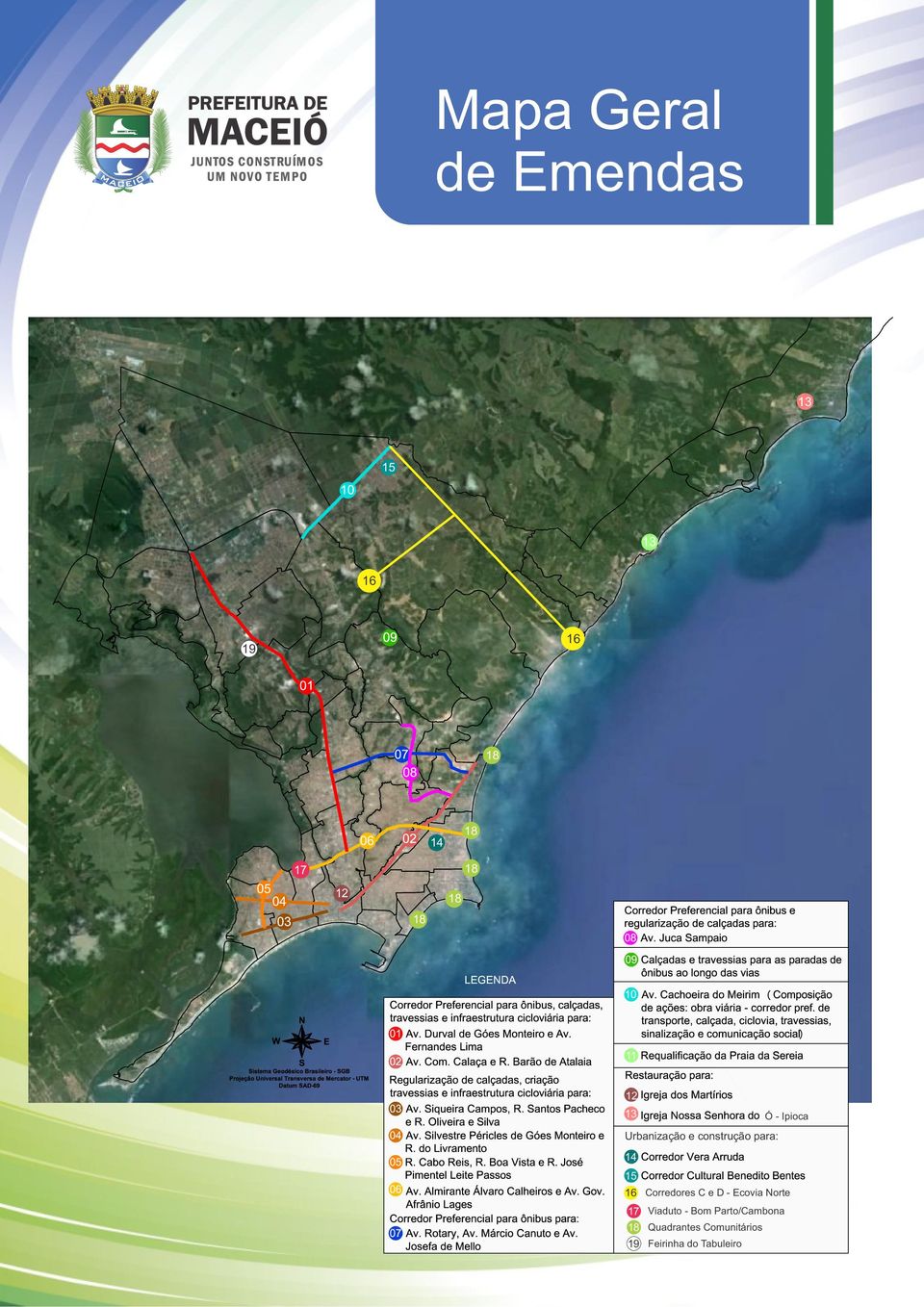 15 16 Corredores C e D - Ecovia Norte 17 Viaduto - Bom