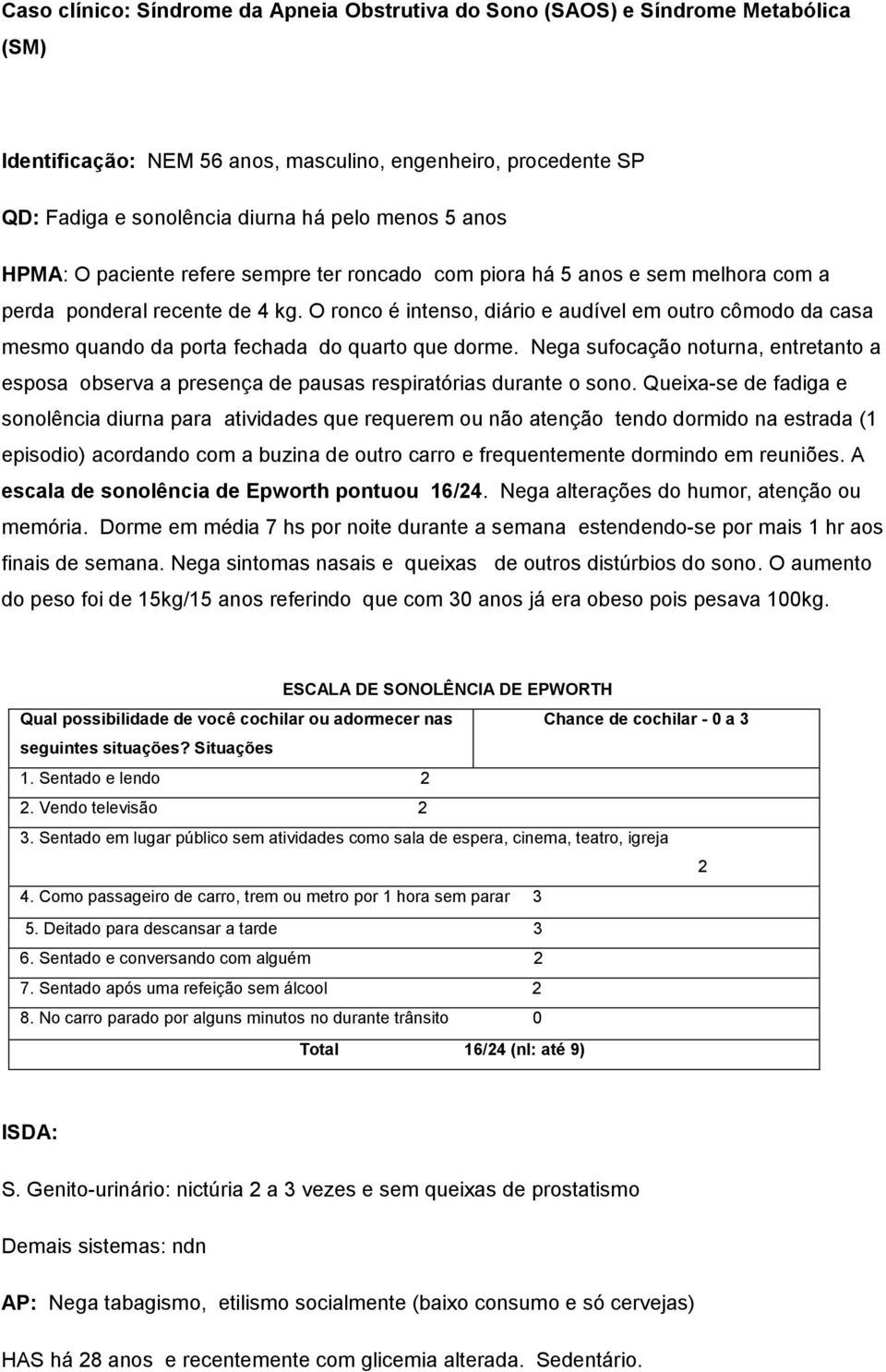 O ronco é intenso, diário e audível em outro cômodo da casa mesmo quando da porta fechada do quarto que dorme.