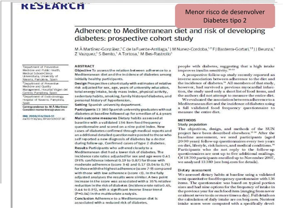 Diabetes incidência de tipo vida de