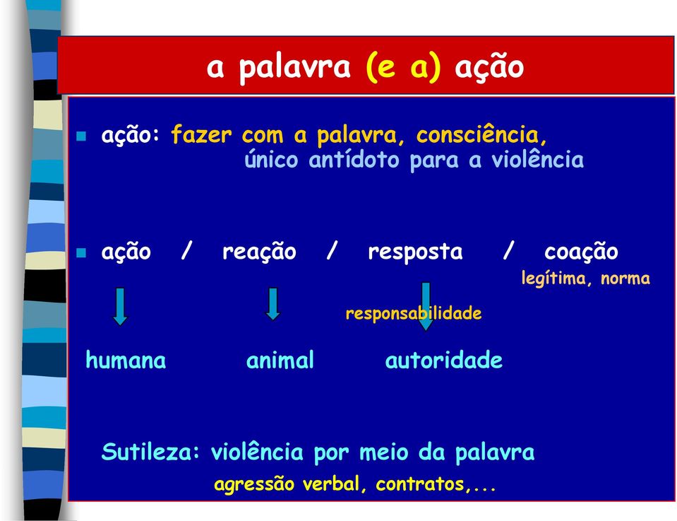 coação legítima, norma responsabilidade humana animal