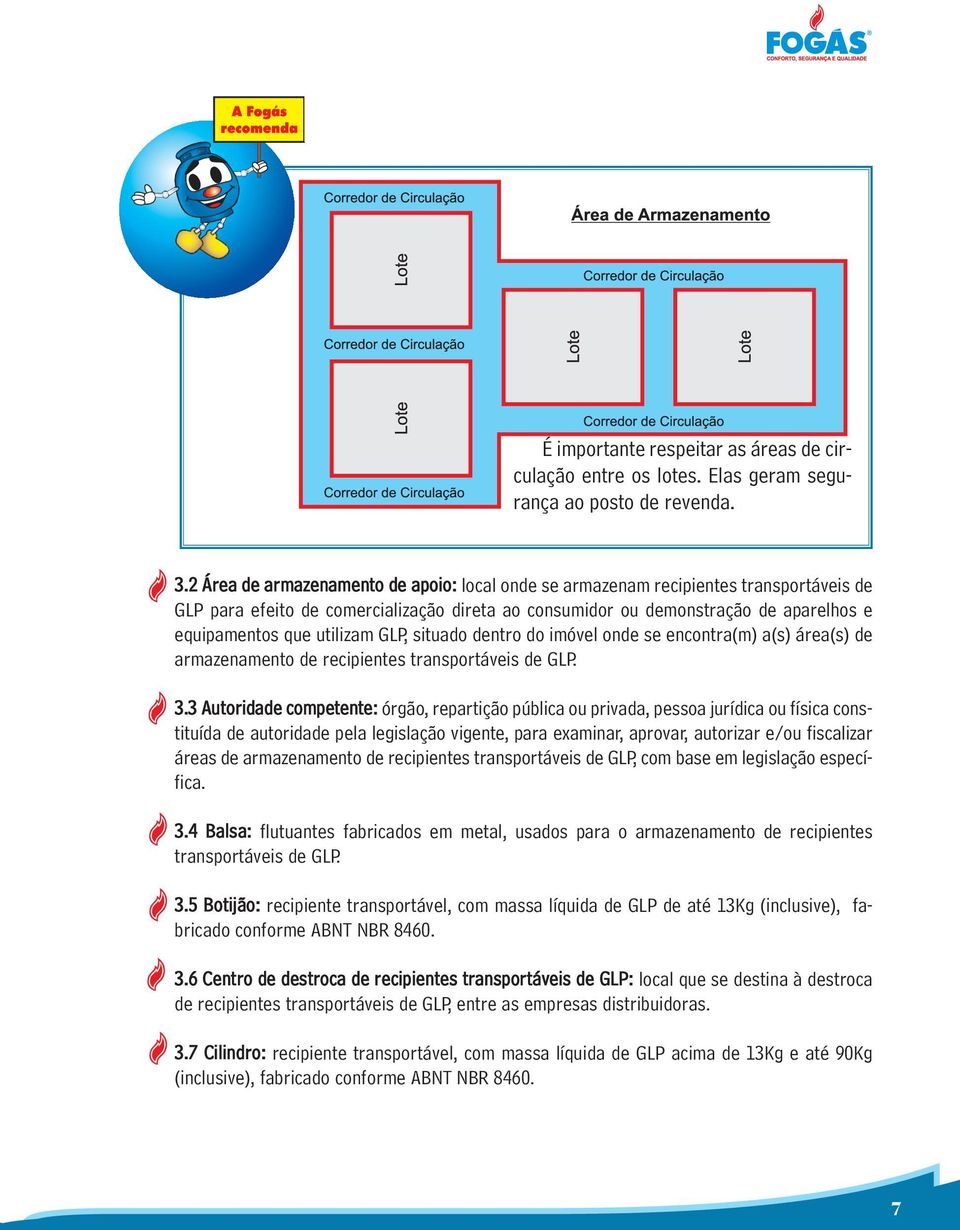 utilizam GLP, situado dentro do imóvel onde se encontra(m) a(s) área(s) de armazenamento de recipientes transportáveis de GLP. 3.