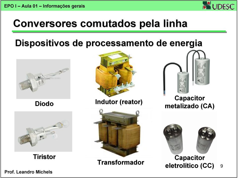 de energia Diodo Indutor (reator) Capacitor