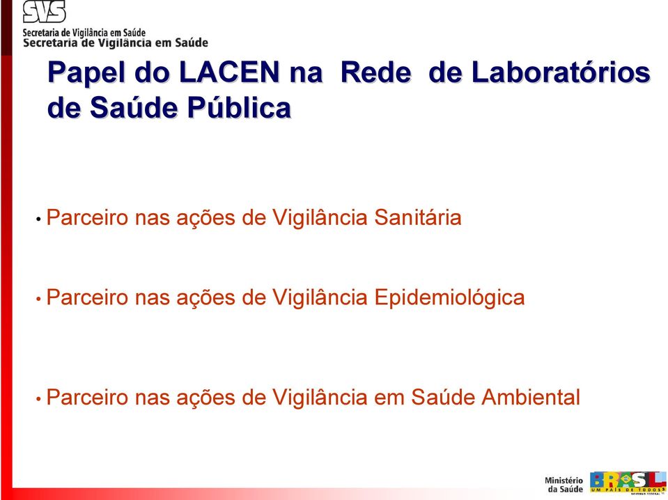 de Vigilância Sanitária Parceiro nas ações de Vigilância