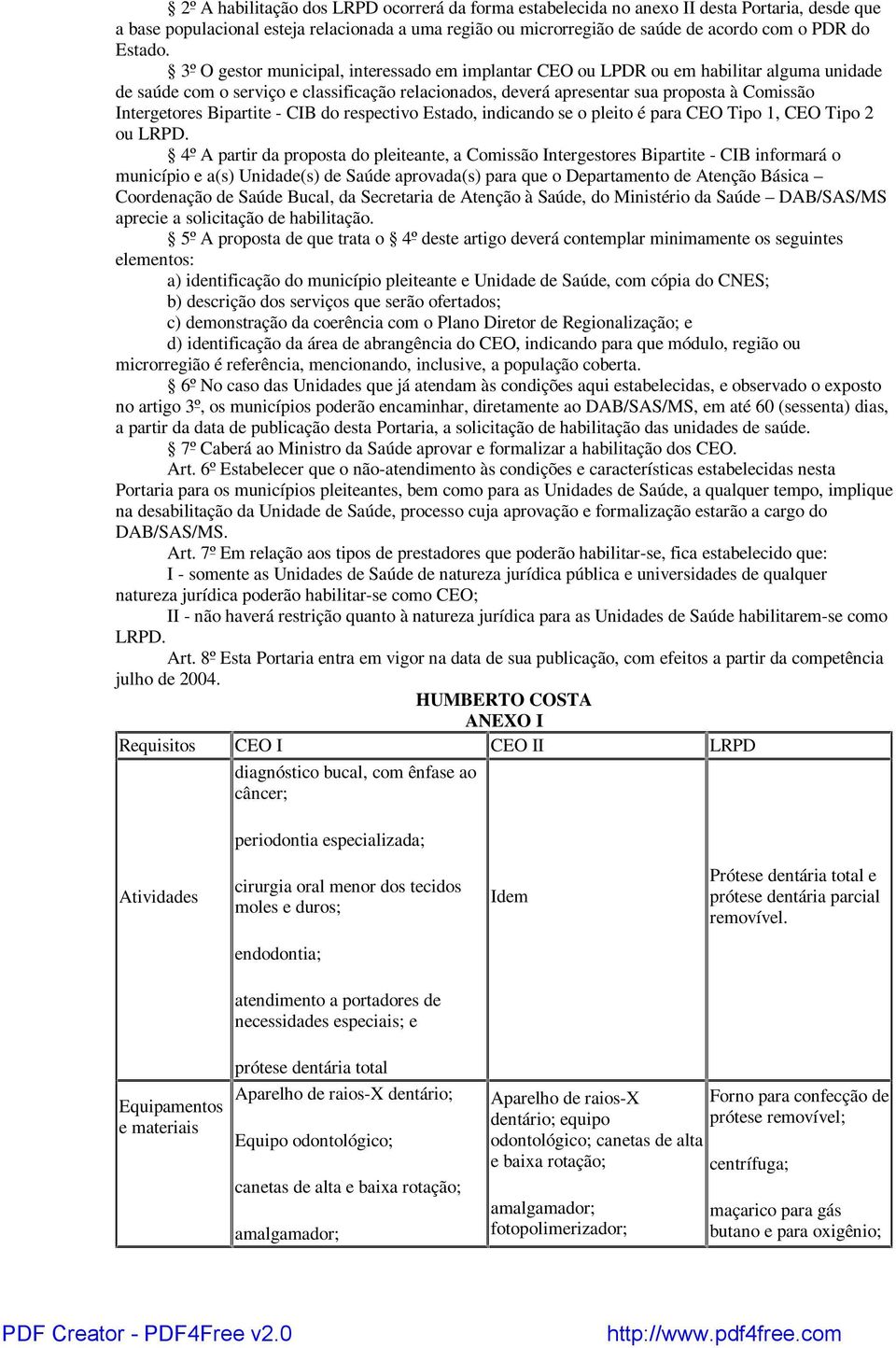 3º O gestor municipal, interessado em implantar CEO ou LPDR ou em habilitar alguma unidade de saúde com o serviço e classificação relacionados, deverá apresentar sua proposta à Comissão Intergetores