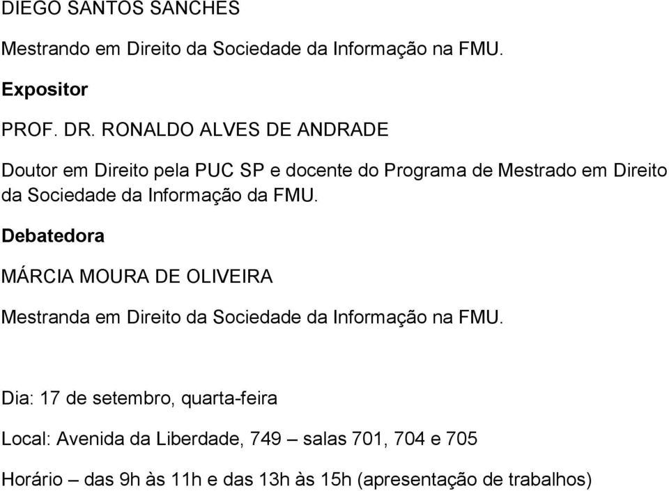 Sociedade da Informação da FMU.