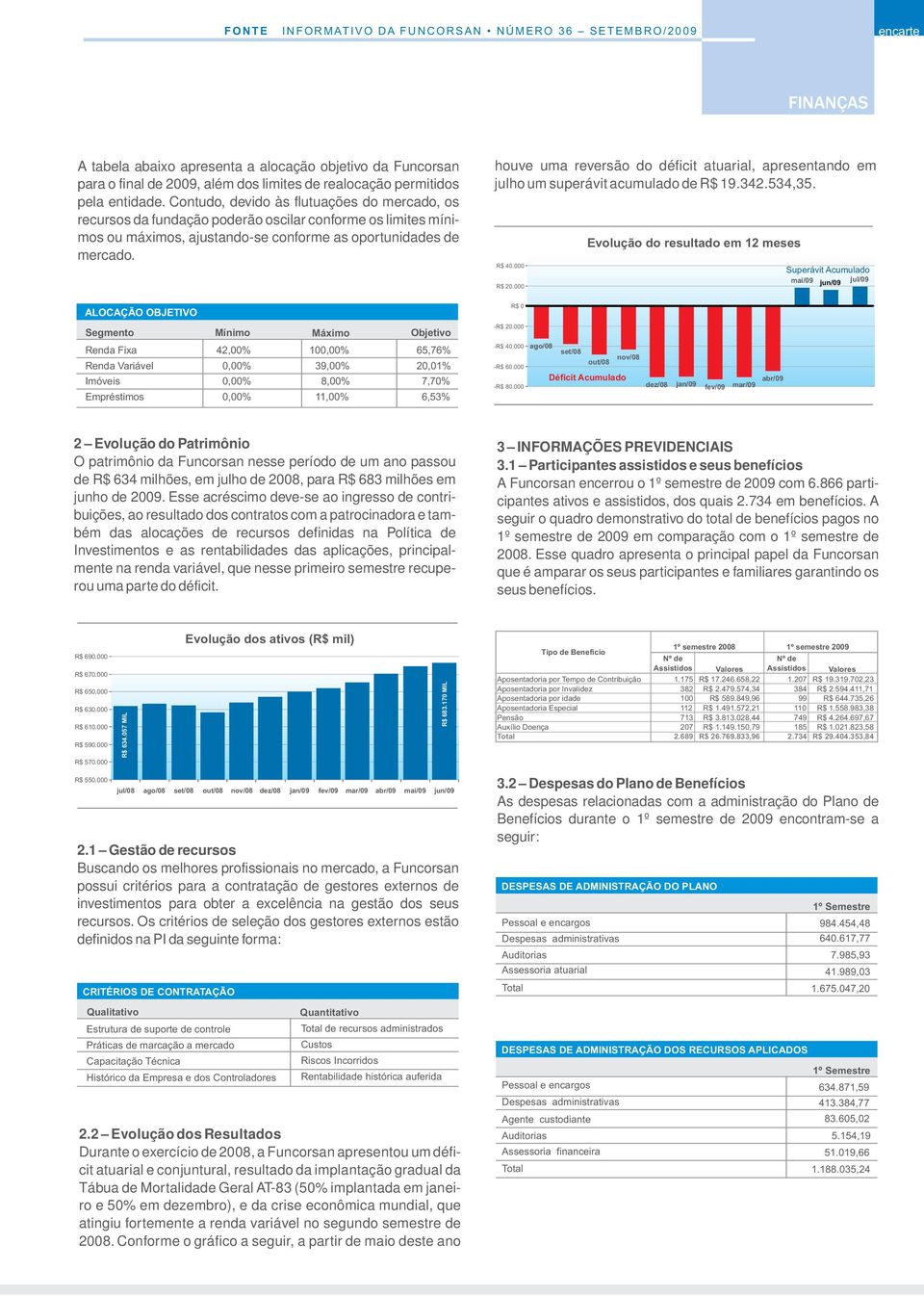 Contudo, devido às flutuações do mercado, os recursos da fundação poderão oscilar conforme os limites mínimos ou máximos, ajustando-se conforme as oportunidades de mercado.