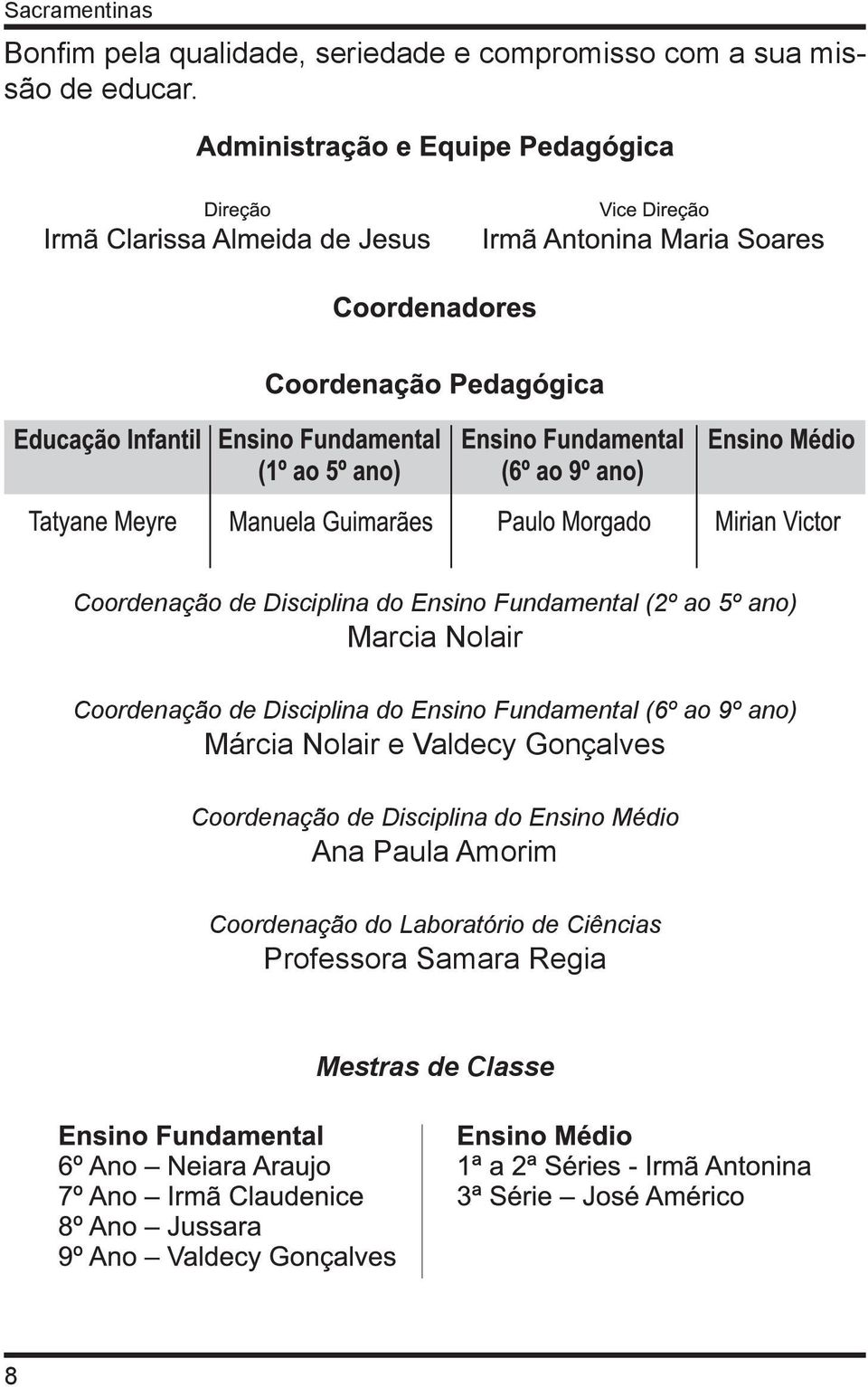 Disciplina do Ensino Fundamental (6º ao 9º ano) Márcia Nolair e Valdecy Gonçalves Coordenação de