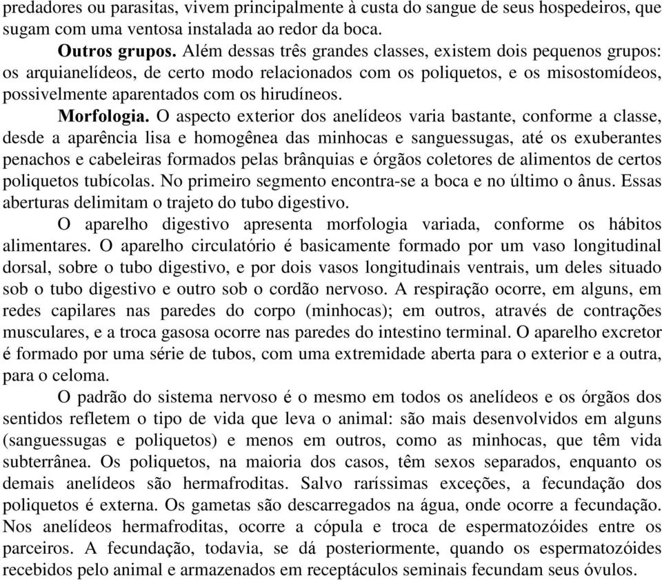 Morfologia.