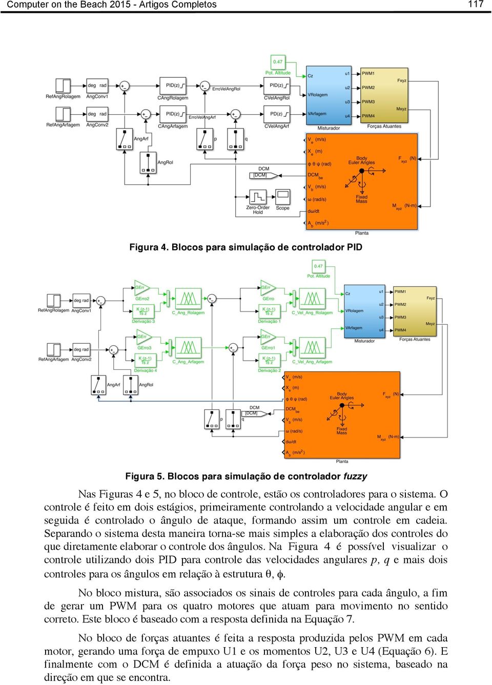 O controle é feito em dois estágios, primeiramente controlando a velocidade angular e em seguida é controlado o ângulo de ataque, formando assim um controle em cadeia.