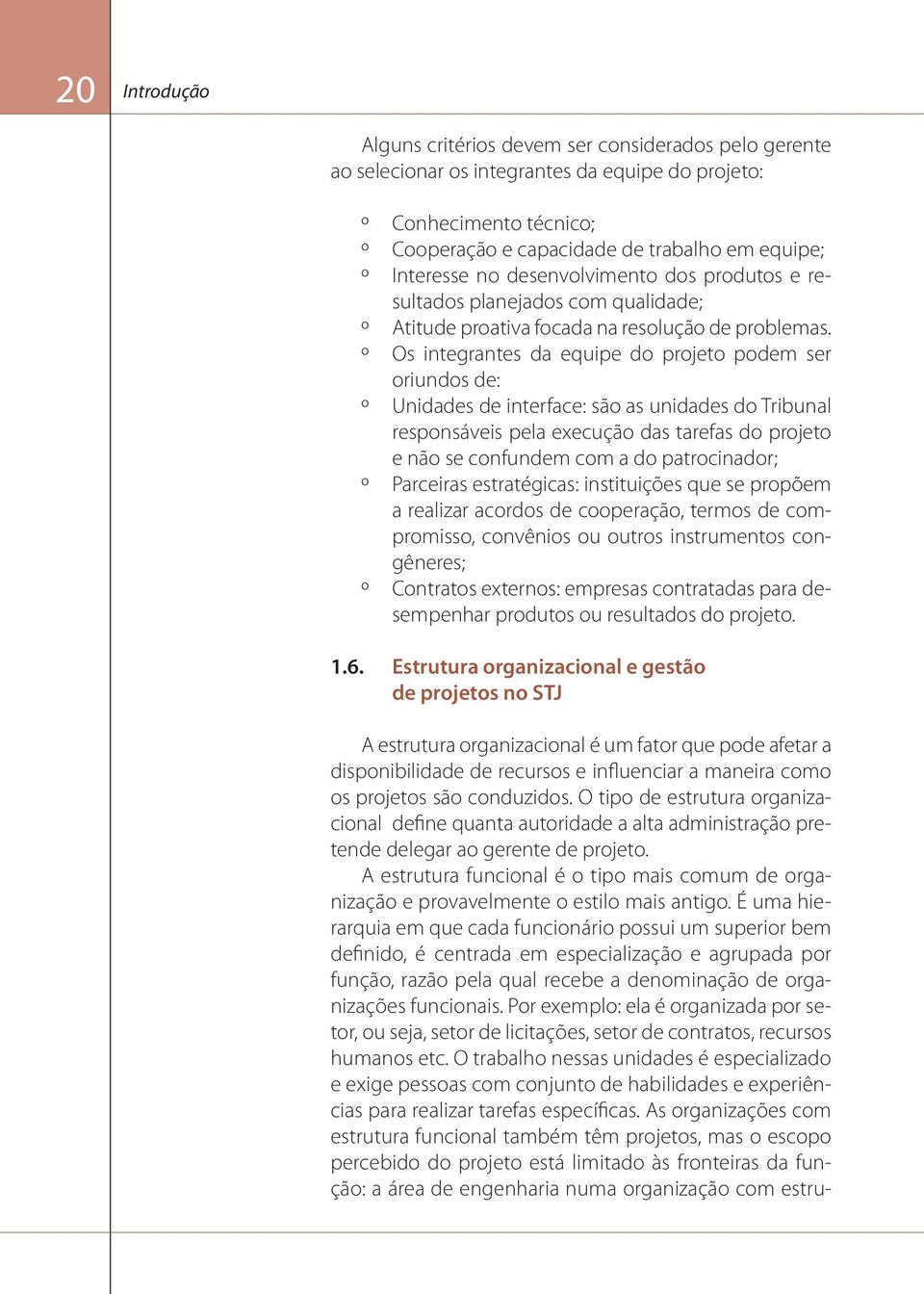 º º Os integrantes da equipe do projeto podem ser oriundos de: º º Unidades de interface: são as unidades do Tribunal responsáveis pela execução das tarefas do projeto e não se confundem com a do